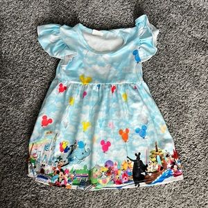 Walt Disney world Toddler themed dress size 2XS